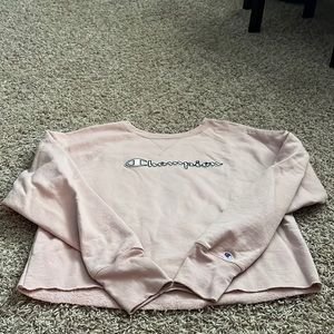 champion pink crewneck size L